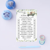 ウッドランドは、むしろ赤ん坊のシャワーゲームカード チラシ (シングル)