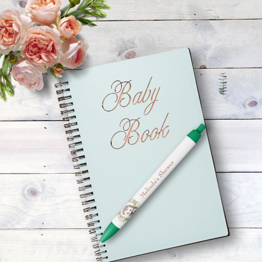 ウッドランドをテーマにした可愛いハリネズミ 黒ボールペン