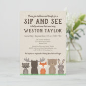 ウッドランドをテーマにした園芸と招待状 招待状 (スタンド正面)