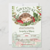 ウッドランドをテーマにした男女兼用赤ちゃんシャワー 招待状 (正面)