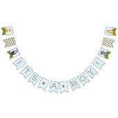 ウッドランドをテーマにした赤ちゃんシャワーの男の子 バンティングフラッグ (全)