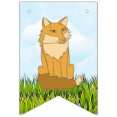 ウッドランドをテーマにした赤ちゃんシャワーの男の子 バンティングフラッグ (第1の旗)