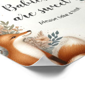 ウッドランドをテーマにした赤ちゃんシャワーポスター ポスター (角)