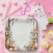 ウッドランドをテーマにした赤ちゃんシャワー紙プレート ペーパープレート (パーティー)