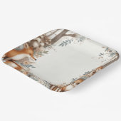 ウッドランドをテーマにした赤ちゃんシャワー紙プレート ペーパープレート (傾斜あり)