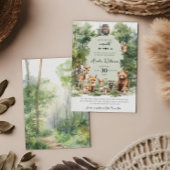 ウッドランドアドベンチャーが森の赤ちゃんシャワーを待つ 招待状