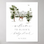 ウッドランドアドベンチャーが赤ちゃんシャワーを待ち受ける ポスター (正面)