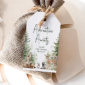 ウッドランドアドベンチャーが赤ちゃんシャワーを待ってくれてありがとう ギフトタグ