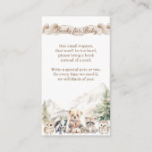 ウッドランドアドベンチャーオーボーイベビーシャワー本 エンクロージャーカード (正面)