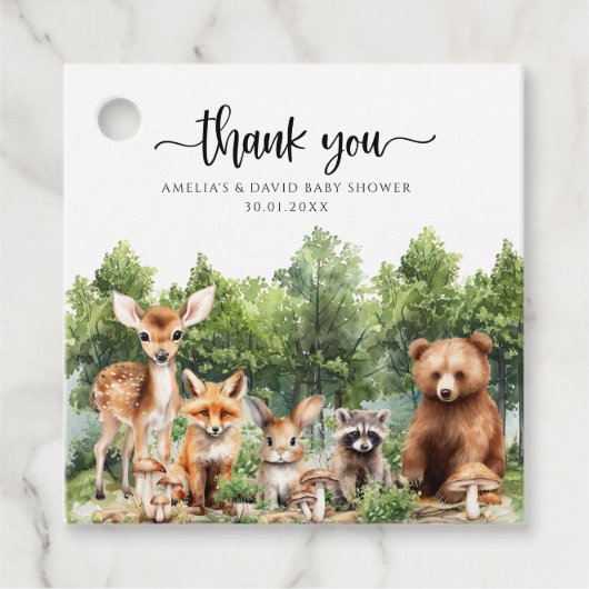 ウッドランドアドベンチャーグリーンフォレストサンキュー フェイバータグ (正面)