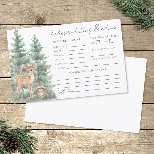 ウッドランドアドベンチャーベビーアドバイス予測カード