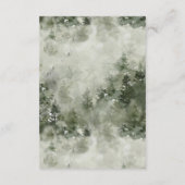 ウッドランドアドベンチャーベビー男女兼用シャワー アドバイスカード (裏面)