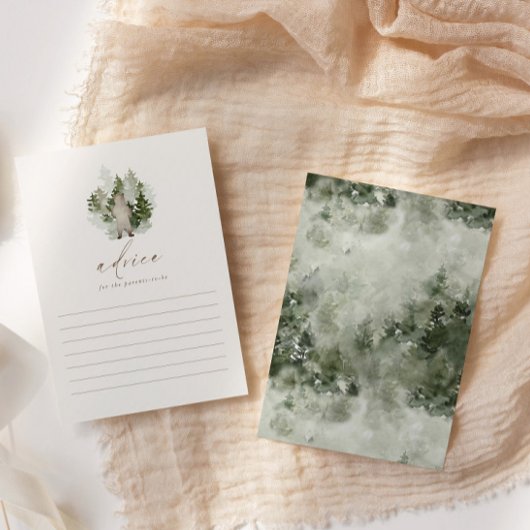 ウッドランドアドベンチャーベビー男女兼用シャワー アドバイスカード