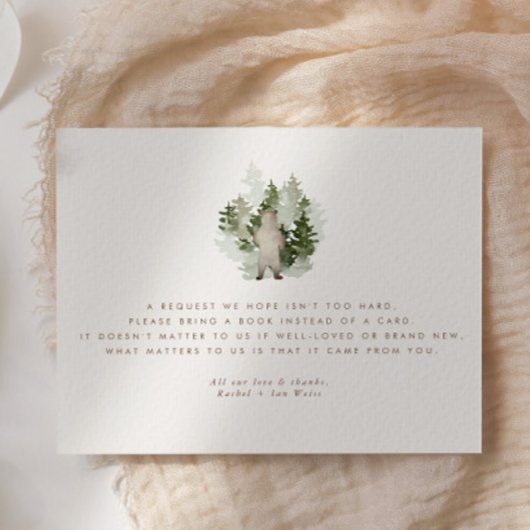 ウッドランドアドベンチャーベビー男女兼用シャワー エンクロージャーカード