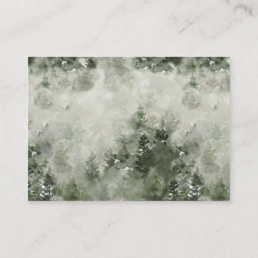 ウッドランドアドベンチャーベビー男女兼用シャワー エンクロージャーカード (裏面)