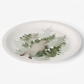 ウッドランドアドベンチャーベビー男女兼用シャワー ペーパープレート (アングル)