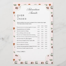 ウッドランドアドベンチャー待ちキャンプ赤ちゃんシャワーゲーム