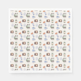 ウッドランドアドベンチャー待ちキャンプ赤ちゃんシャワー スタンダードランチョンナプキン