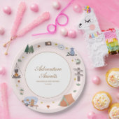 ウッドランドアドベンチャー待ちキャンプ赤ちゃんシャワー ペーパープレート (パーティー)