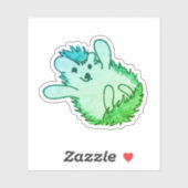 ウッドランドアニマルアートグリーンアワラハッピーヘッジホッグ シール (シート)