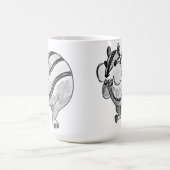 ウッドランドアニマルアートペンシルかわいいチップムンク コーヒーマグカップ (中央)