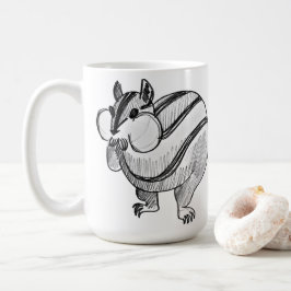 ウッドランドアニマルアートペンシルかわいいチップムンク コーヒーマグカップ