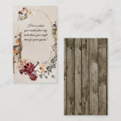 ウッドランドアニマルウォーターのカラーフローラ エンクロージャーカード (正面/裏面)