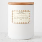 ウッドランドアニマルジンガム秋ジンジャークークミックス フードラベル (正面)