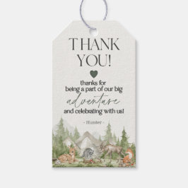 ウッドランドアニマルズアドベンチャーアワイメッセージカード ギフトタグ