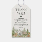 ウッドランドアニマルズアドベンチャーアワイメッセージカード ギフトタグ (裏面)