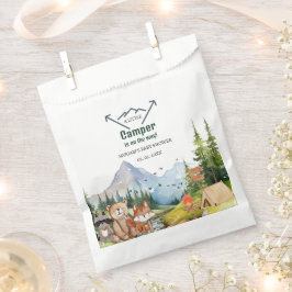 ウッドランドアニマルズアドベンチャーキャンパーベビーシャワー フェイバーバッグ