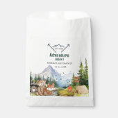 ウッドランドアニマルズアドベンチャーベビーシャワー フェイバーバッグ (正面)