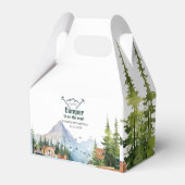 ウッドランドアニマルズアドベンチャーベビーシャワー フェイバーボックス (正面サイド)