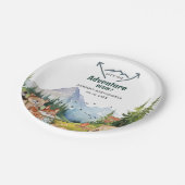 ウッドランドアニマルズアドベンチャーベビーシャワー ペーパープレート (アングル)