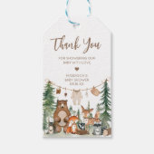 ウッドランドアニマルズアドベンチャーメッセージカード ギフトタグ (正面)