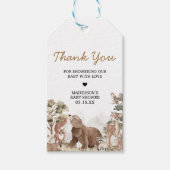 ウッドランドアニマルズアドベンチャーメッセージカード ギフトタグ (正面)