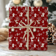 ウッドランドアニマルズウィンターワンダーランドデカップレッド