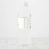 ウッドランドアニマルズウッドスライス赤ちゃんシャワー ペットボトルラベル (裏面)