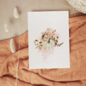 ウッドランドアニマルズカボチャ秋フローラベビーシャワー 招待状