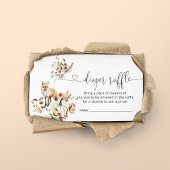 ウッドランドアニマルズカボチャ秋ベビーシャワーオムツ エンクロージャーカード