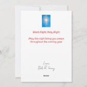 ウッドランドアニマルズクリスマスツリースティルナクト シーズンカード (裏面)