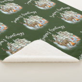 ウッドランドアニマルズクリスマスミディアムシェルパブランケット シェルパブランケット (3/4)