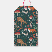 ウッドランドアニマルズグリーンクリスマスパーティー ギフトタグ (裏面)