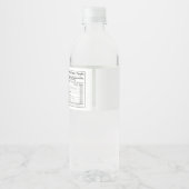 ウッドランドアニマルズグリーンベビーシャワー誕生日 ペットボトルラベル (裏面)