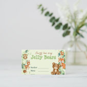 ウッドランドアニマルズグリーンユーカリベビーゲーム 名刺 (スタンド正面)