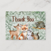 ウッドランドアニマルズサファリありがとうございましたエンクロージャカード エンクロージャーカード (正面)