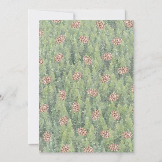 ウッドランドアニマルズジャングルパーティーベビーシャワー 招待状 (裏面)