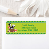 ウッドランドアニマルズスカンク |パーソナライズされた | ラベル (インサイチュ)