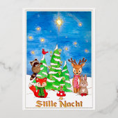 ウッドランドアニマルズスティルナクト 箔シーズンカード (正面)