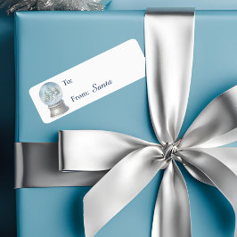 ウッドランドアニマルズスノーグローブクリスマスギフトラベル ラベル